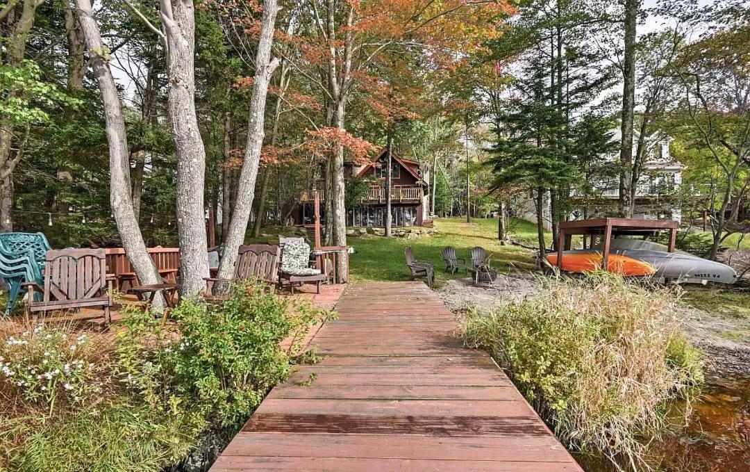 Lakefront Cabin Pvt Beach And Dock - Sunset Marina Arrowhead Lake Eksteriør bilde