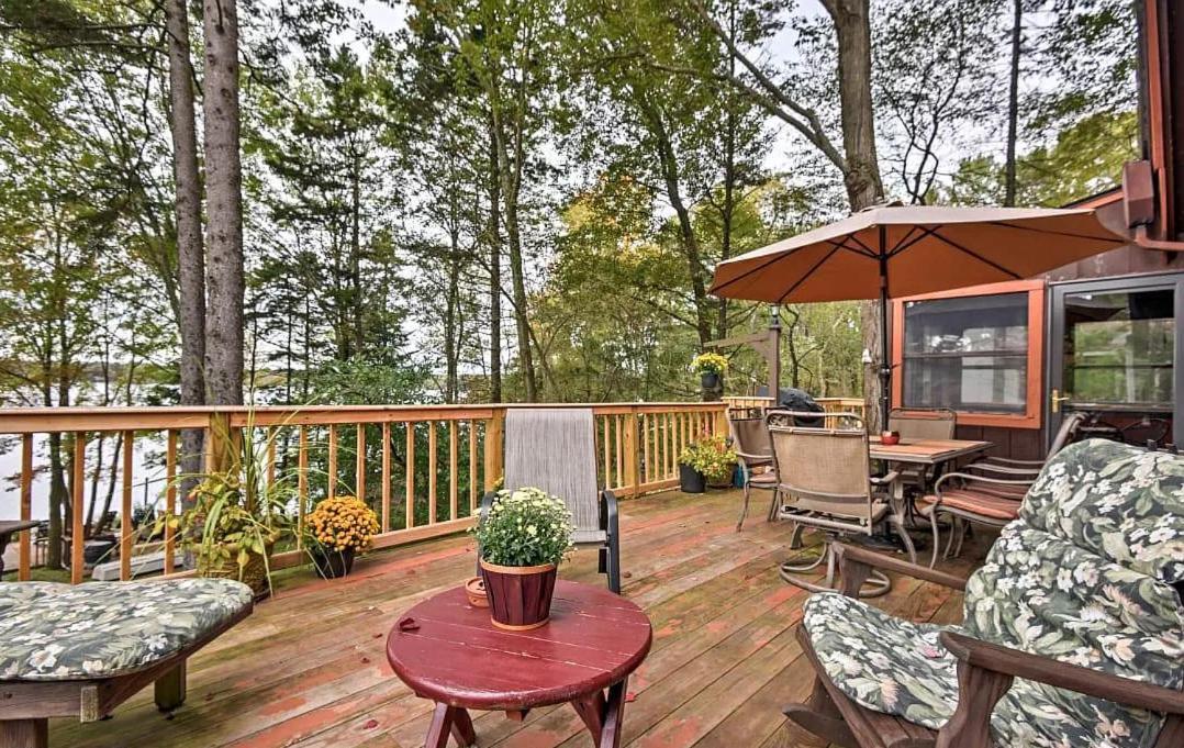 Lakefront Cabin Pvt Beach And Dock - Sunset Marina Arrowhead Lake Eksteriør bilde